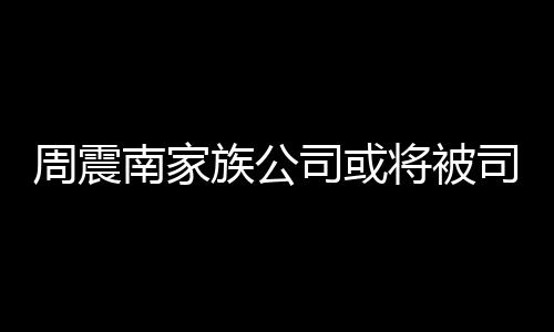 多少南家拍卖将被司或司法周震族公 周震南父母欠了钱