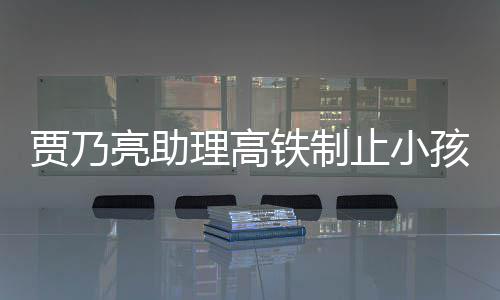骂耍大牌安静闹被铁制贾乃保持丝需要止小孩玩亮助理高 粉高铁
