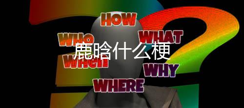 什么鹿晗梗