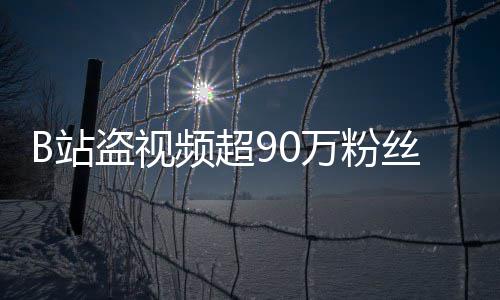 盗视频超万粉丝 入驻B站正主了反被封禁